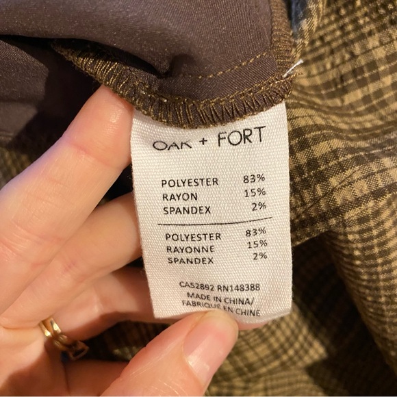 Oak & Fort Plaid Jumpsuit - Picture 5 of 8